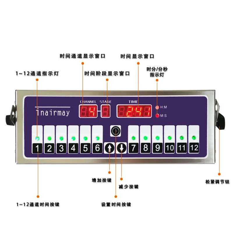 Коммерческий кухонный таймер 12 канальный жареный Куриный Бургер магазин выпечки