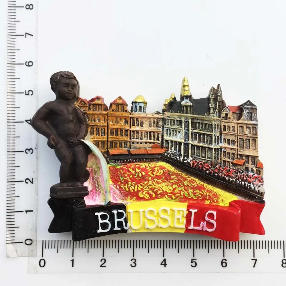 BABELEMI Belgium Brussels Fridge Magnet Souvenir Sticker Manneken Pis Refrigerator Decoration Accessories Message Holder|Магниты на