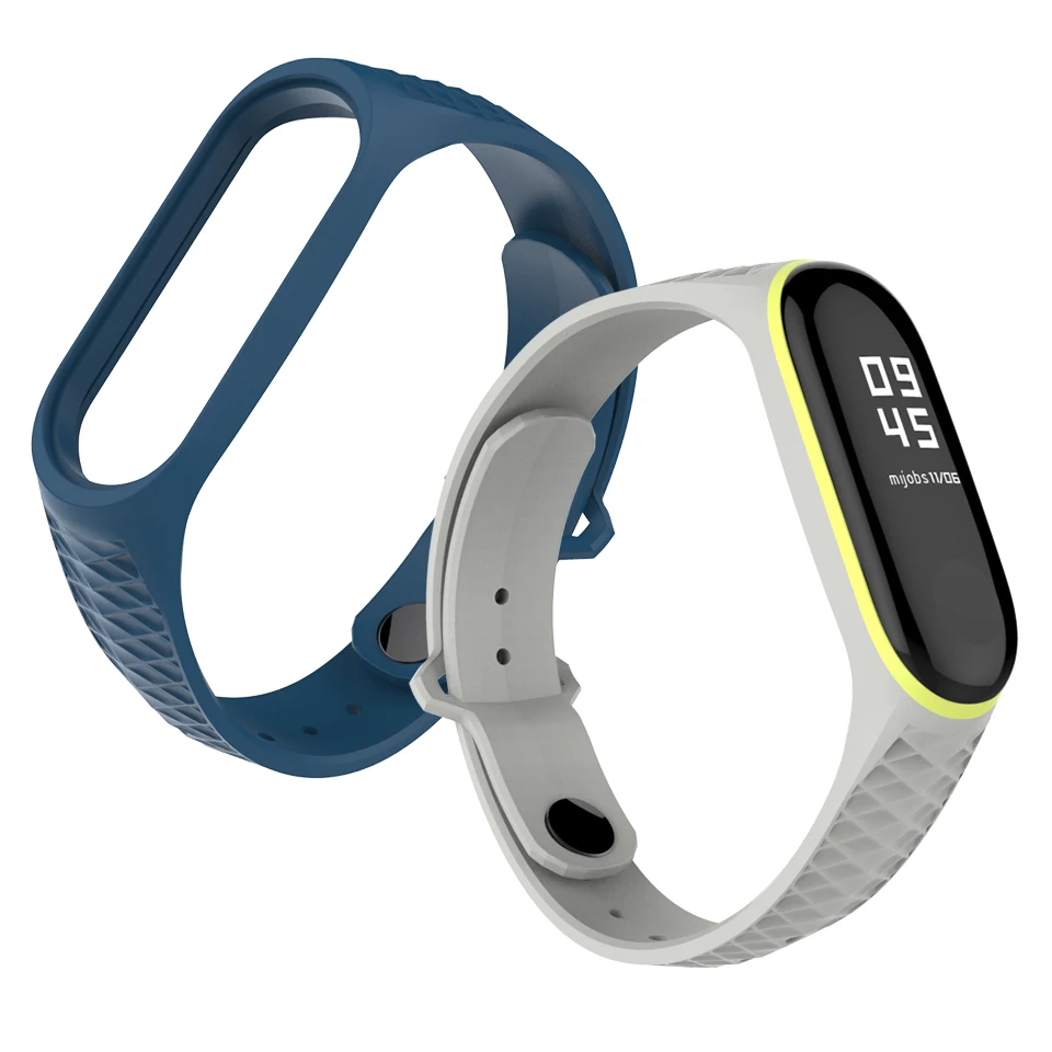Ремешок Mijobs для Mi Band 3 ремешок 4 спортивный силиконовый браслет на запястье Xiaomi 5 6