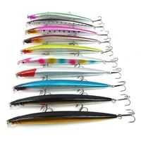 10pcs set 18cm 26g large scale lure minnow sea fishing tackle artificial hard bait hook laser lures