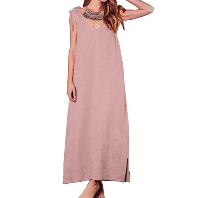 Женские вечерние платья летние сарафаны с разрезом модные мешковатые Макси