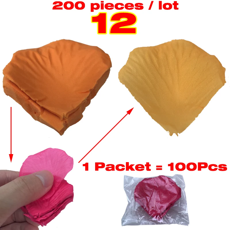 200 шт. Лепестки Роз Шелковые Цветы Искусственные Дешево Свадебные Украшения