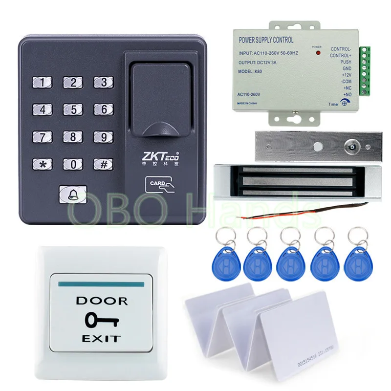 Полный комплект контроллер для контроля доступа и со сканером отпечатков