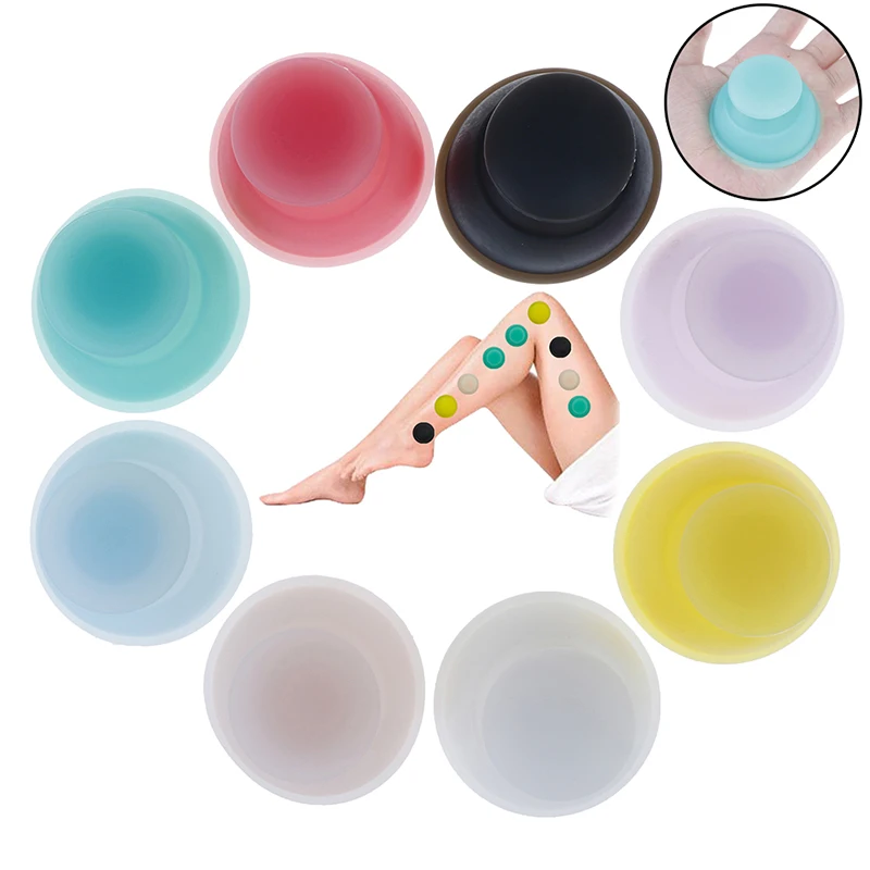 1 шт. силиконовые вакуумные чашки антицеллюлитные семейные массажные банки для