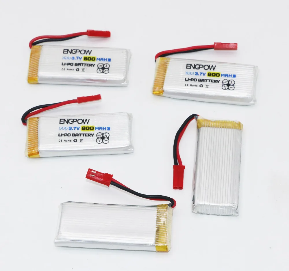 5 шт. 3 7 в 800 мАч lipo батарея + USB зарядное устройство портов с для H12C H12W DFD F181 RC