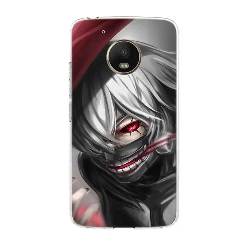 Силиконовый чехол-накладка с корпусом корпуса японского Аниме Tokyo Ghoul для Motorola MOTO