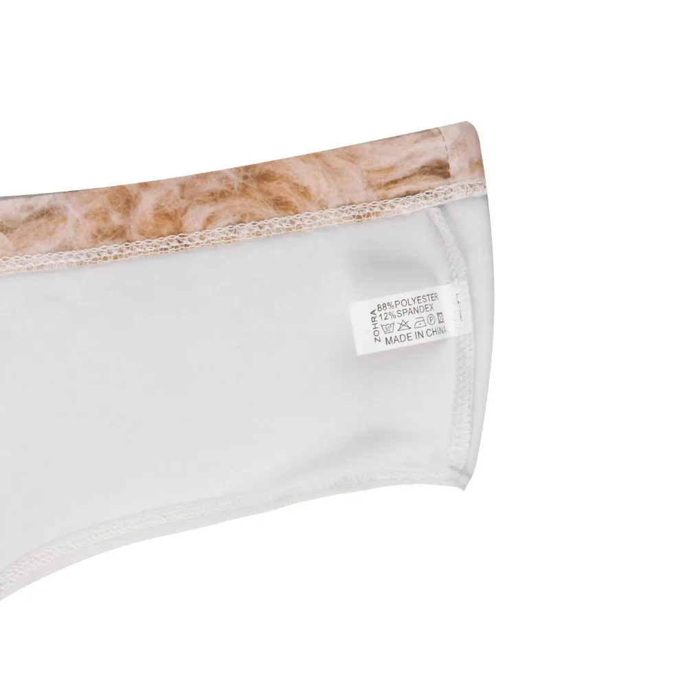 Трусики женские хипстерские с 3D-принтом ламы альпаки вырезом | Женская одежда