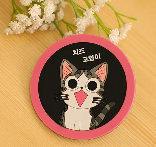 1 шт. Лидер продаж мультфильм милый держатель для напитков столовых Кнопка coaster