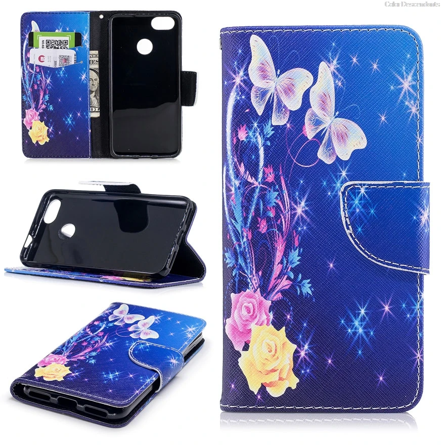 Case for Huawei P9 Lite Mini SLA-L22 SLA-L03 Flip on Leather Wallet Cover Nova 2017 SLA L22 L03 Cases Bag | Мобильные телефоны и
