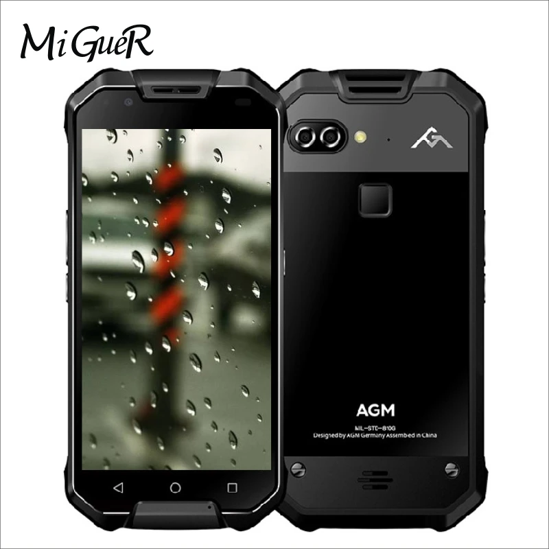 Оригинальный AGM X2 IP68 Водонепроницаемый мобильного телефона 5 дюймов FHD экран Android 7