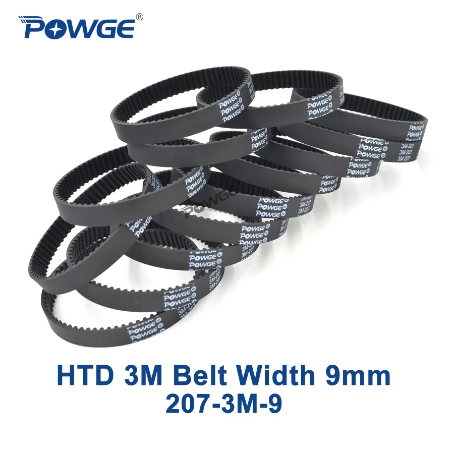 Ремень ГРМ POWGE HTD 3M 10 шт. 207 дюйма 3 м 9 периметров мм ширина зубцы 69 резиновый ремень