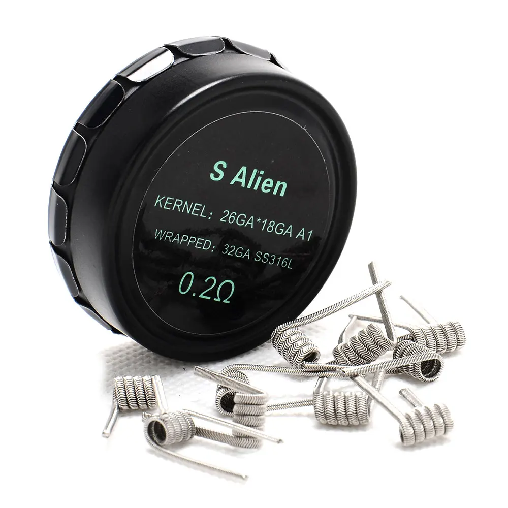 Оригинальный vpdam готовые S-чужой Провода 0.2ohm сопротивление электронная сигарета