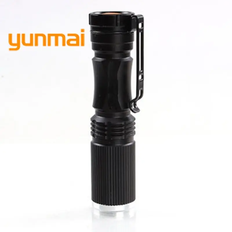 Мини-фонарик ZOOM 7 Вт 600LM Водонепроницаемый светодиодный фонарь 1 Режим Фонарь AA 14500 батарея FlashlightLumens ручка-фонарик с зумом Lante