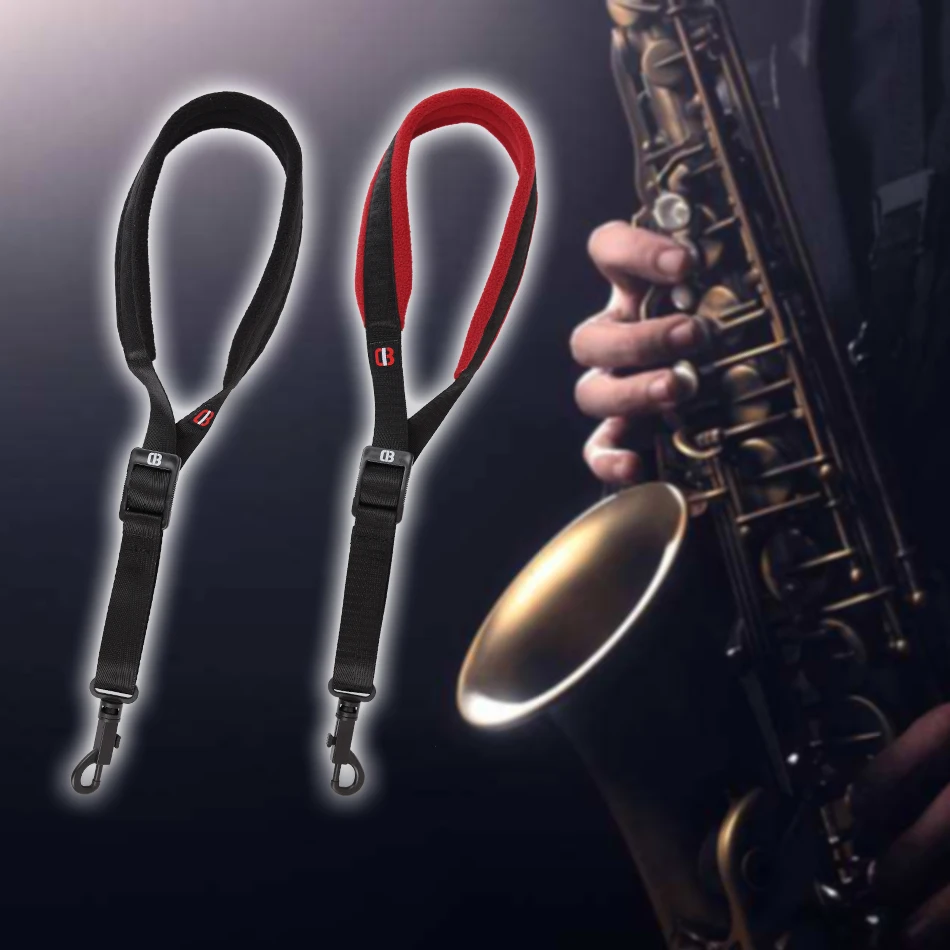 CB расширение мягкий удобный для саксофона на шею ремень Регулируемый Saxholder для альт Тенор Баритон сопрано саксофон с прочным крючком
