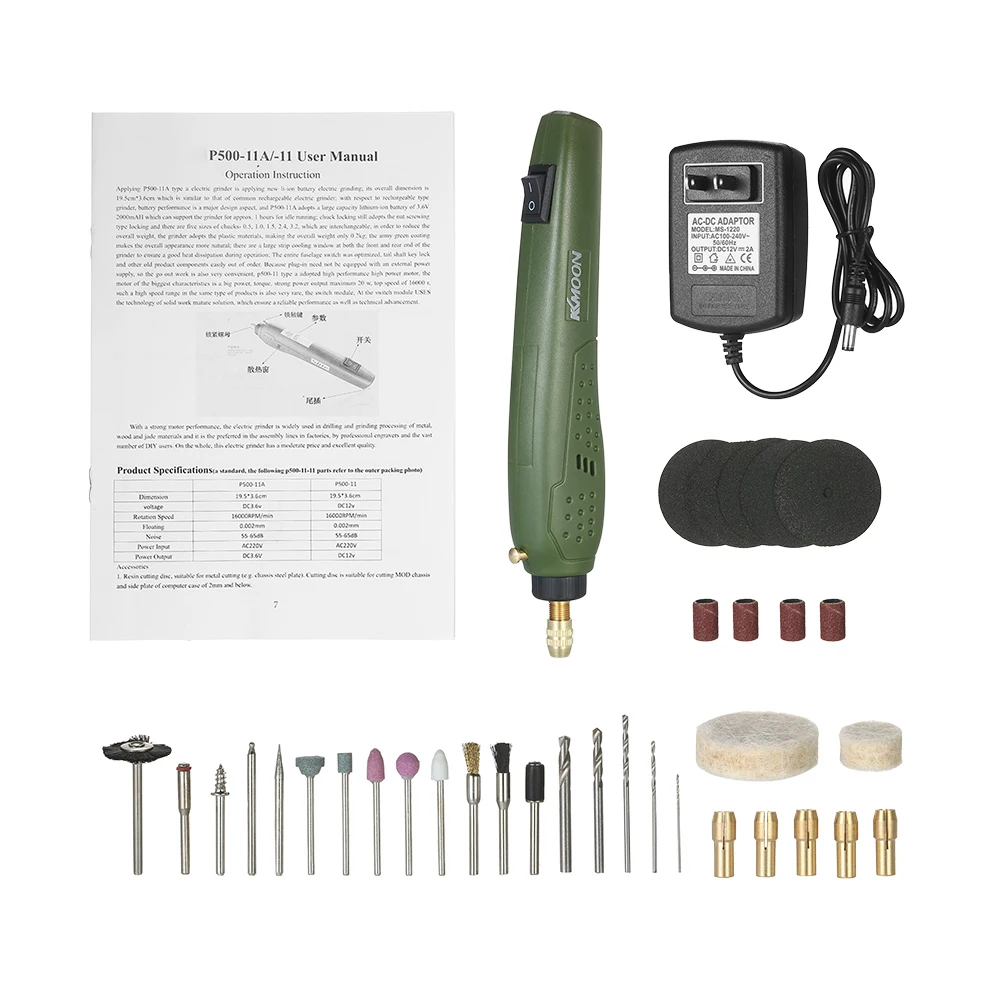 Mini Electric Grinder Set Drill Grinding Rotary Tool Kit for Milling Trimming Polishing Engraving Pen | Инструменты