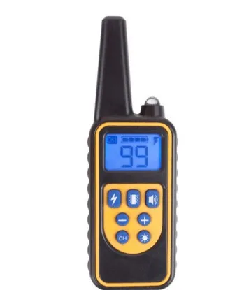 Transmitter 800yd Electric remote Dog Training Collar Waterproof Rechargeable LCD Display for All Size beep Shock Vibration mode 40%off - Цвет: Transmitter