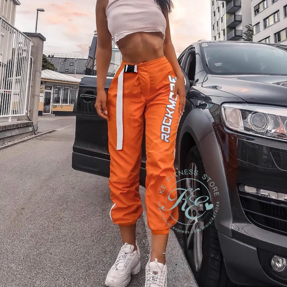 KE хипстеры stilo de calle pantalon cintura alta sport femme Pantalon фитнес брюки спортивная одежда Спортивные Штаны для фитнеса