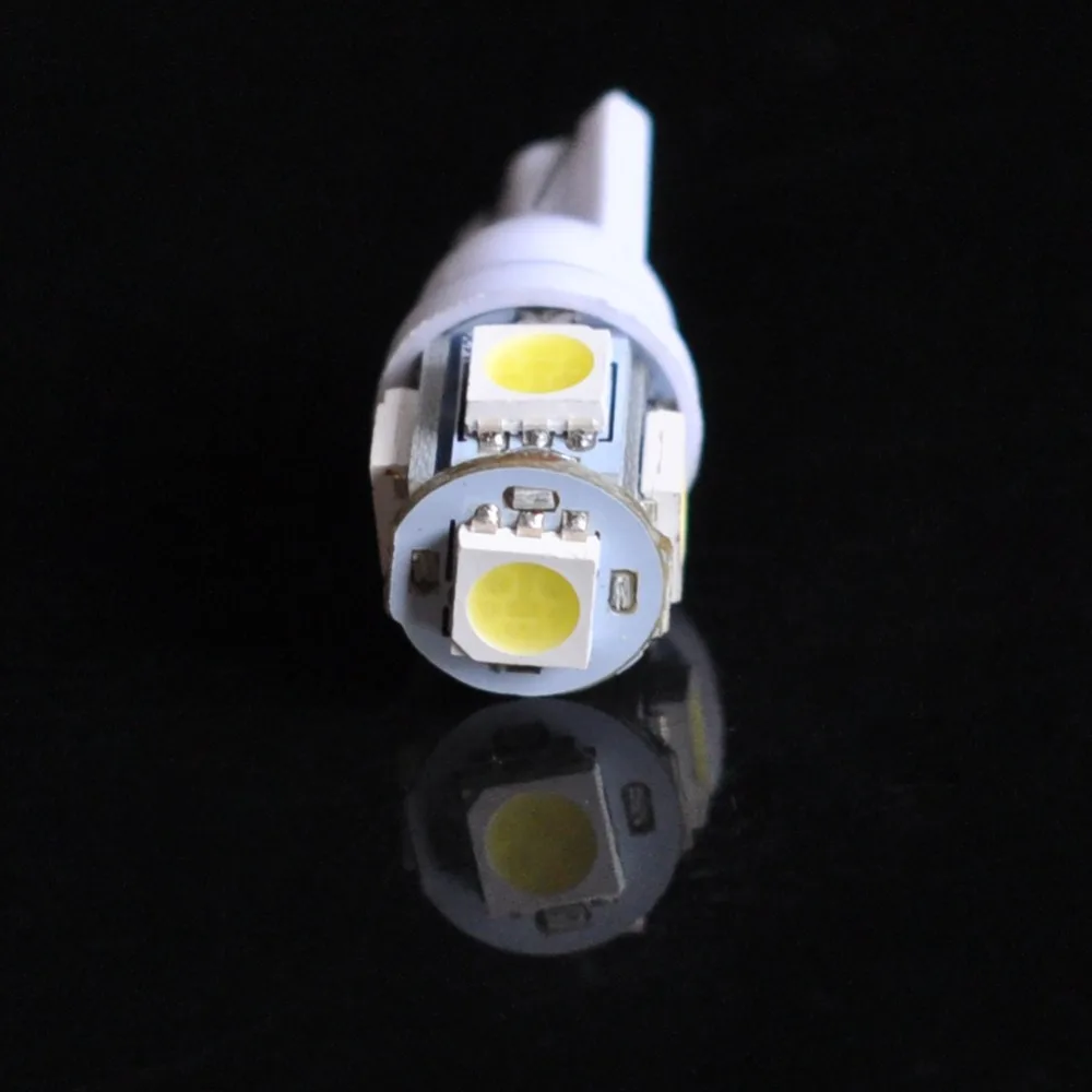 2 шт. светодиодный Автомобильные светодиодные лампы T10 LED W5W 168 194 2825 12 в 5050 Smd 5LED