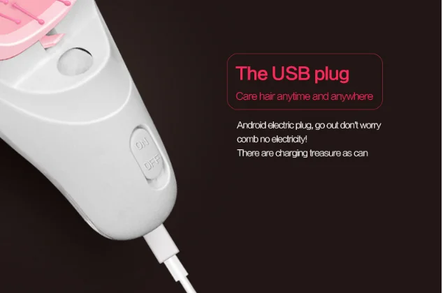 1 шт. usb-платно Портативный волос Массажная щетка для укладки отрицательные ионы волосами выпрямления волос бигуди Утюги электрическая щетка