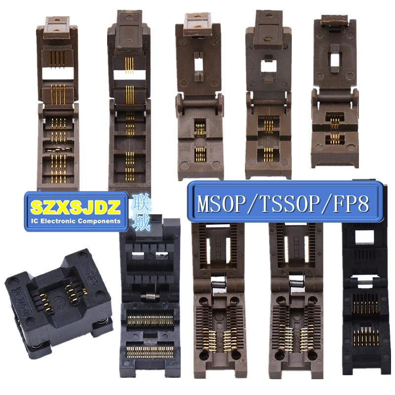 Подставка для испытаний на старение MSOP/TSSOP/FP8 FP10 FP16 FP24 FP48 Kelvin позолоченная