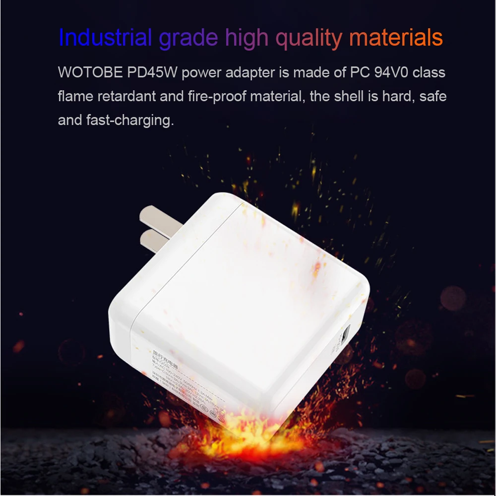 PD 45W QC3.0 зарядное устройство адаптер питания TYPE-C usb-c тканый кабель для передачи данных, для xiaomi MacBook/DELL XPS 12/13/Samsun/Pixel XL iPhone 11/X
