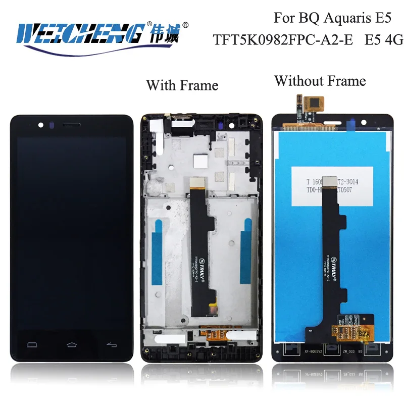 WEICHENG тестирование E5s ЖК-дисплей Дисплей + Сенсорный экран планшета для BQ Aquaris E5 4G