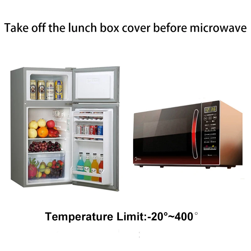 Healthy Borosilicate Glass Detachable Lock Lunch Box Microwave Bento Leakproof Food Container School for Kids | Дом и сад