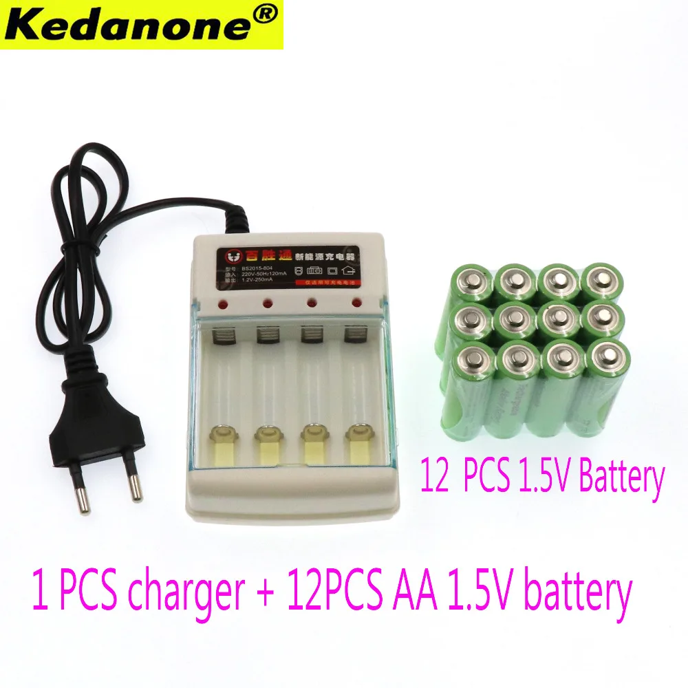 Kedanone Новая батарея AA 3000 1 5 V Quanlity аккумуляторная 3000mAh BTY Ni MH + зарядное устройство 2