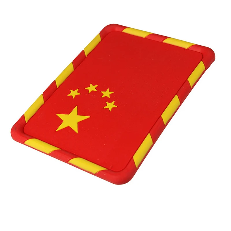 China Flag Бамбуковый древесный уголь автомобильный орнамент флаг Стиль Универсальный ПВХ автомобильная приборная панель, проданы нащего завода Нескользящие сцепление коврик для мобильного телефона, очков держатель аксессуары для ванной комнаты - Название цвета: China Flag