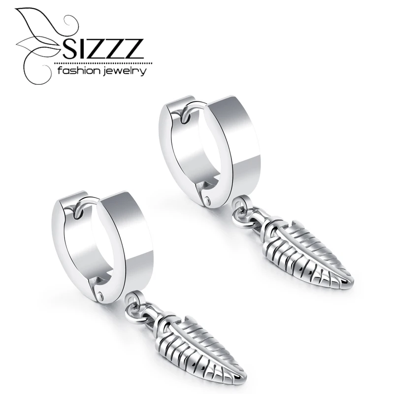 Размер ZZ 2017 новые модные серьги из титановой стали мужские пусеты|stud earrings black|fashion