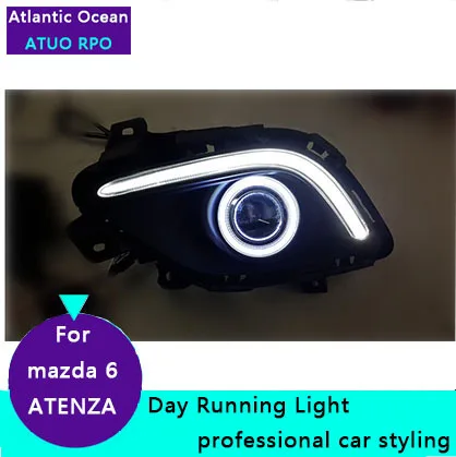 АВТО PRO для Mazda 6 ATENZA LED Противотуманные ligths Стайлинга Автомобилей Для DRL парковка