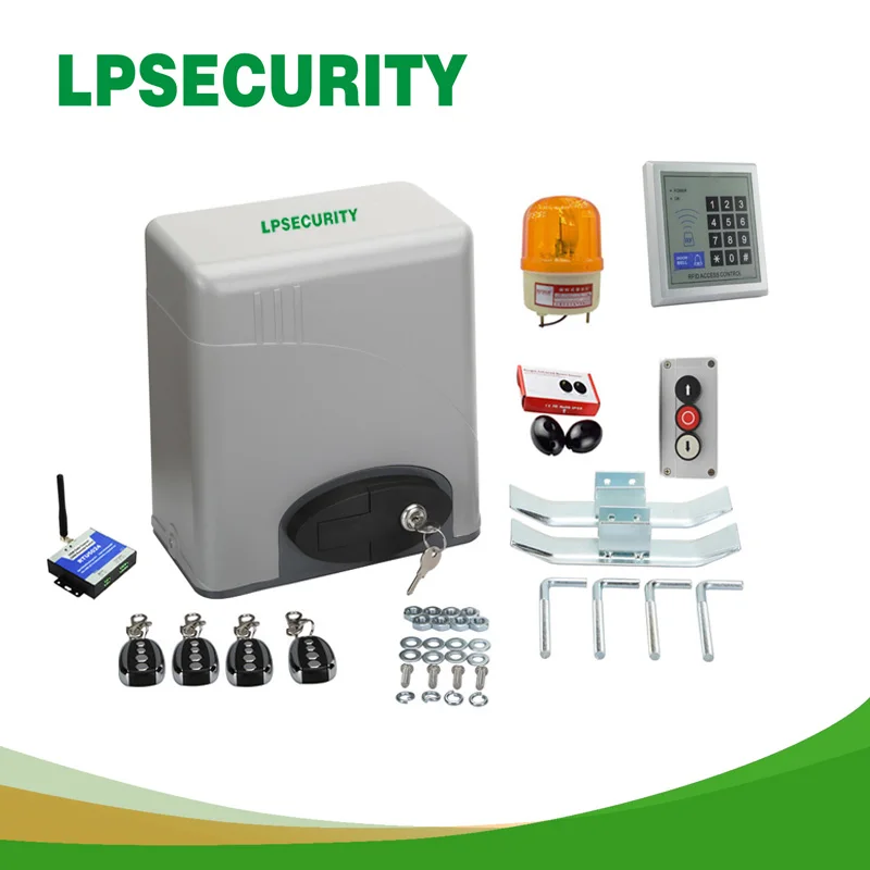 LPSECURITY 600 кг 2 4 6 брелков автоматический Электрический раздвижные ворота открывалка(датчик GSM Кнопка лампа для клавиатуры опционально