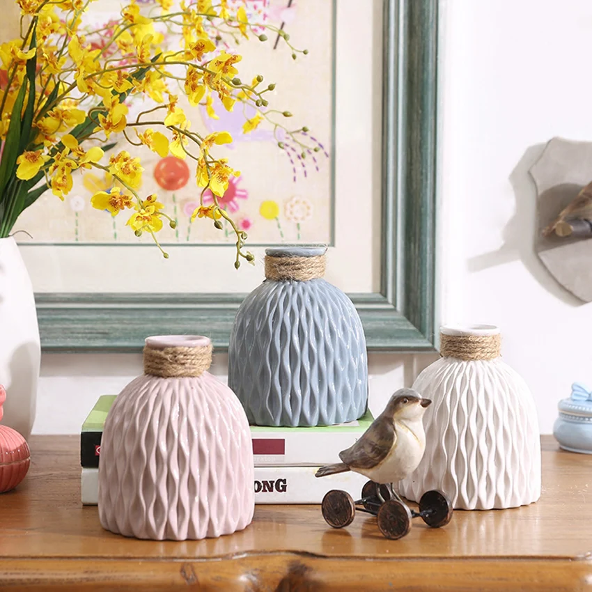 

Ceramic Vase Creative Ceramic Face Living Room Desktop Flower Arrangement Vase Office Desktop Decoration Vase Decoration