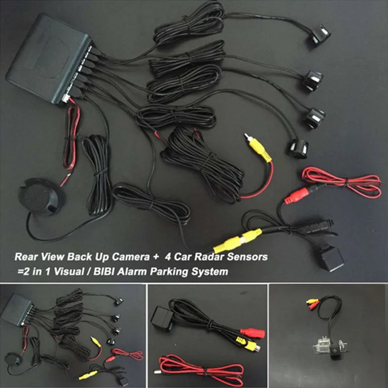 Система помощи при парковке автомобиля с 4 датчиками комплект радаров для