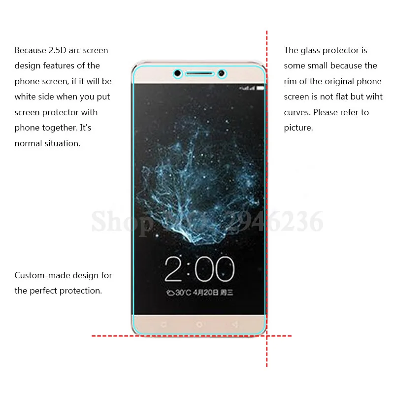 2 шт/комплект закаленное Стекло для Leeco LETV Le Pro Экран протектор X527 X520 защитная