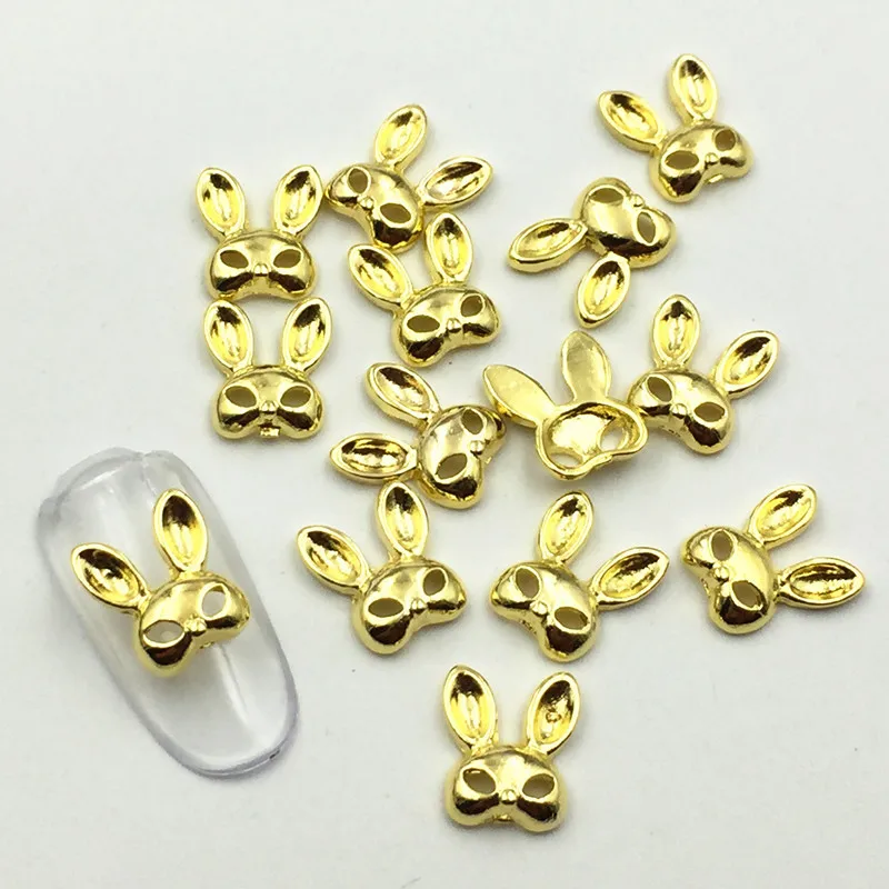 5 шт./упак. японский сплав для маникюра искусство роза цветок лук кролик Кошка