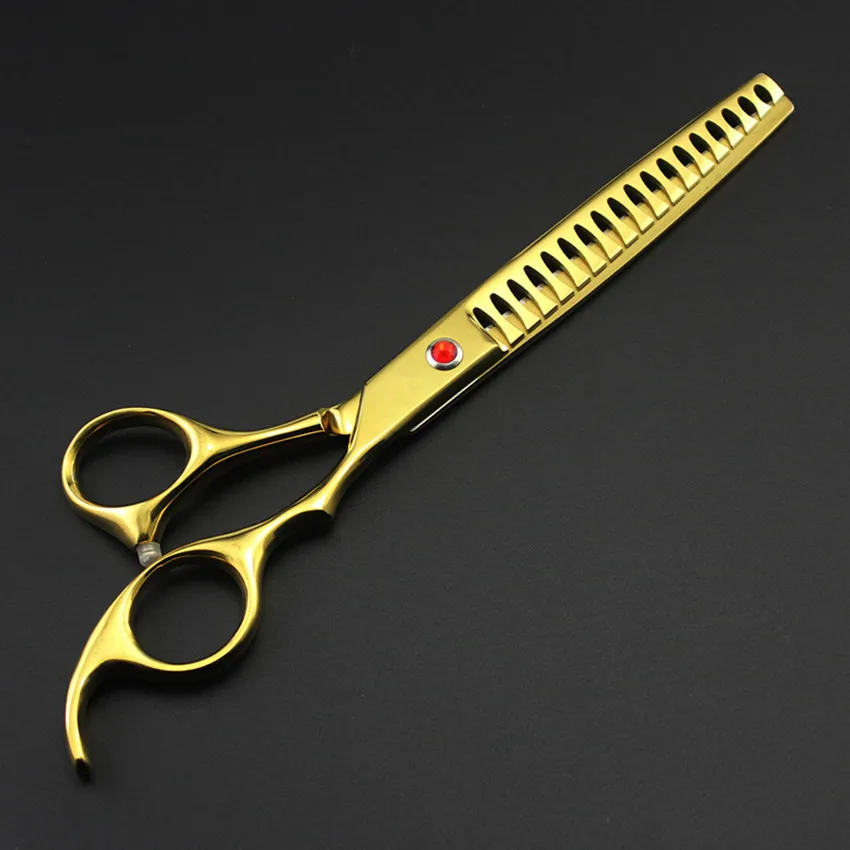 Японские Стальные 7 &quotзолотые ножницы для стрижки собак стрижка домашних