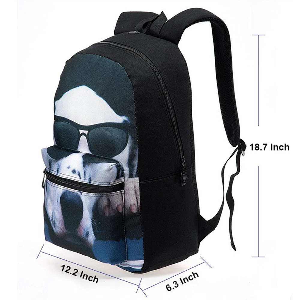 Мужской холщовый рюкзак для ноутбука с 3d рисунком|backpack for teenagers|backpack menbackpack |