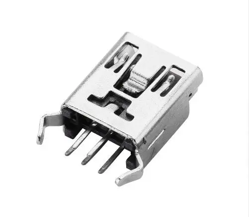 10 шт. мини-USB Тип B 5 контактов DIP 2 контакта изогнутая нога вертикальная ножка |