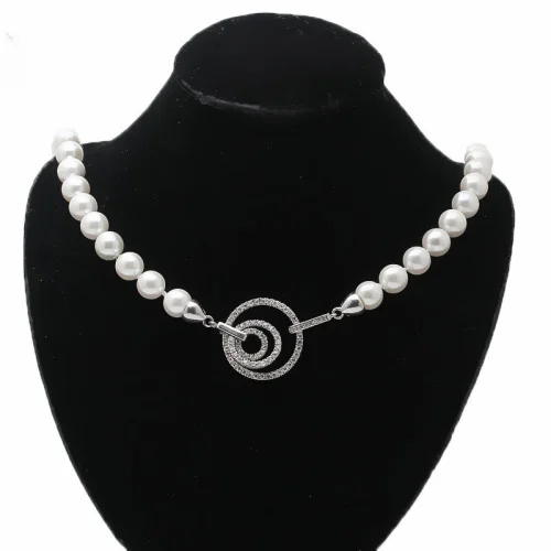 Стерлинговое Серебро 925 пробы Микро проложить Циркон тройной Roundels Конец Крышки