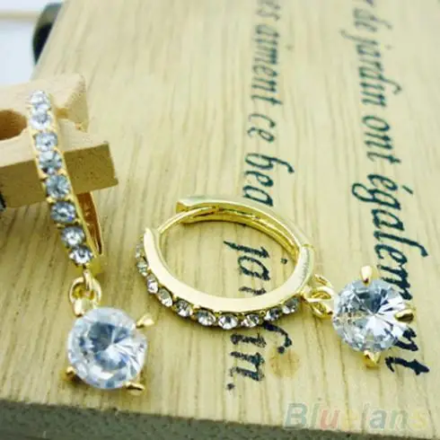 Women's Austrian Zircon Crystal Rhinestone Shining Drop Earrings Jewelry 00BY | Украшения и аксессуары