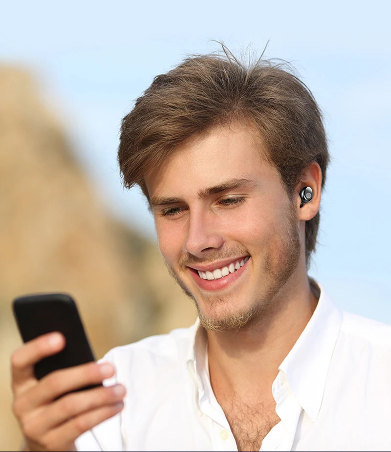 HANTOPER Bluetooth 5,0 наушники 8D стерео беспроводные наушники спортивные водонепроницаемые наушники гарнитура с 2000 мАч power Bank