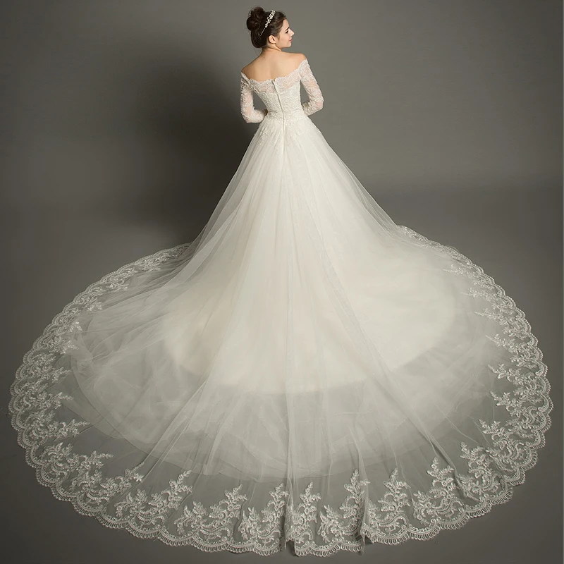 Винтажное кружевное платье с вырезом лодочкой и открытой спиной Vestidos De Novia