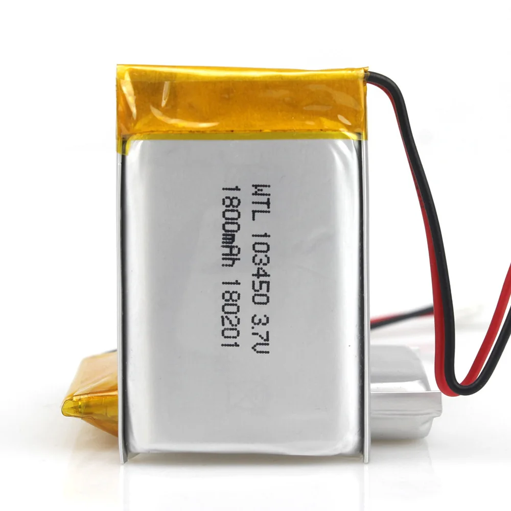 GTF 3 7 В 1800 мАч литий полимерные LiPo аккумуляторные батареи 103450 для Mp3 GPS PSP phone power bank