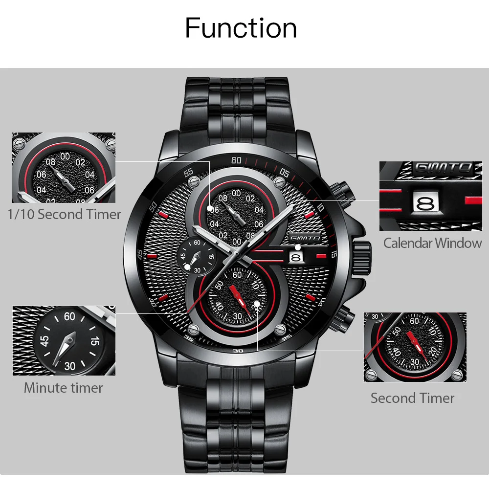 Для мужчин часы марки gimto Роскошные модные спортивные водонепроницаемые Relógio