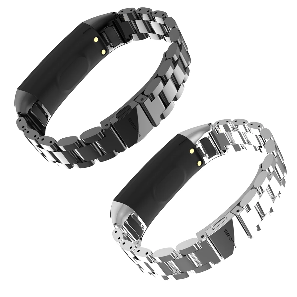 Металлический наручный ремешок Mijobs для Huawei Honor Band 5 Смарт часы 4 стальной браслет