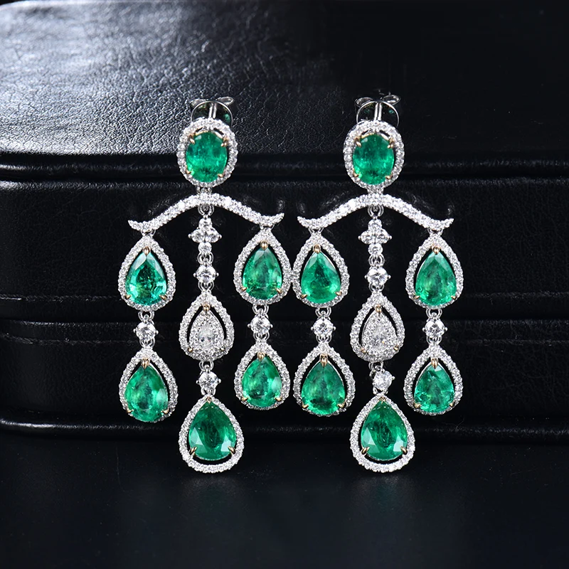 LOVERJEWELRY роскошные свадебные Dandle серьги 2019 Твердые серебряные ювелирные изделия с