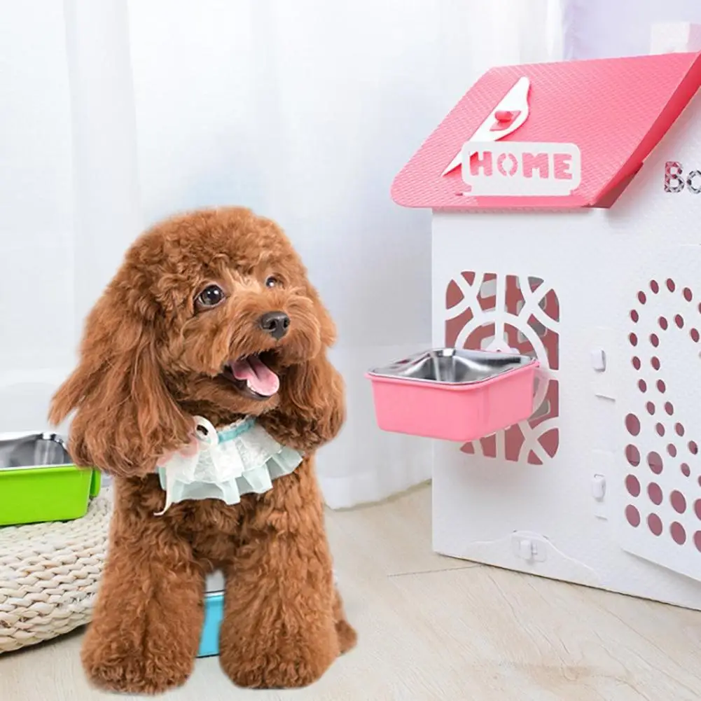 3 вида цветов квадратная миска для кормления домашних животных кормушка из