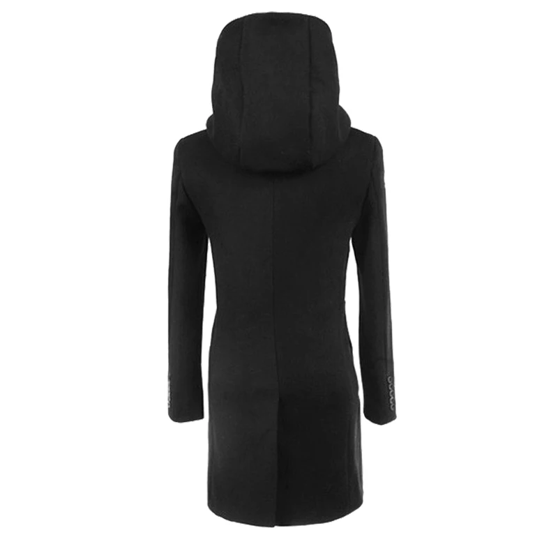 Мужская С Длинным Пальто Шанца Двойной Брестед Куртка мужская Весна Капюшоном