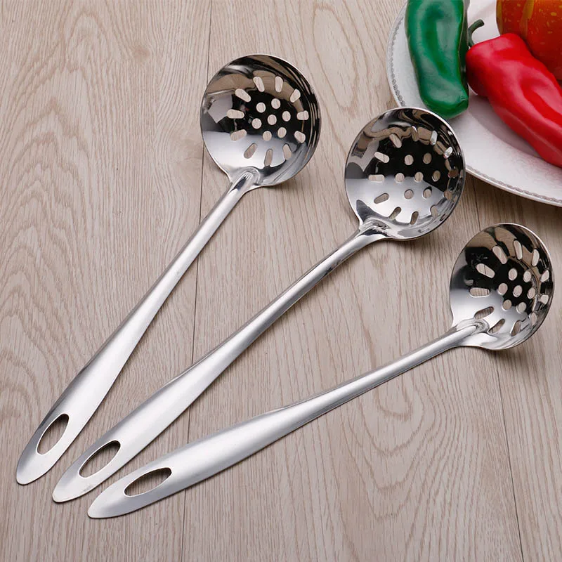 

2pcs Per Set High Quality Stainless Steel Kitchen Toos With Filter Spoon Soup Ladle Free Shipping